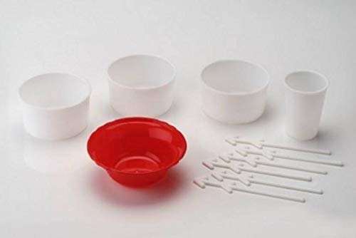 Portable Ice Crusher & Slushy Maker – Easy Countertop Ice Gola Machine with Bowls, Sticks & Glass for Summer Treats (White & Red)