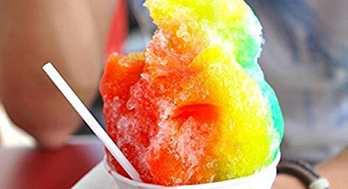 Portable Ice Crusher & Slushy Maker – Easy Countertop Ice Gola Machine with Bowls, Sticks & Glass for Summer Treats (White & Red)