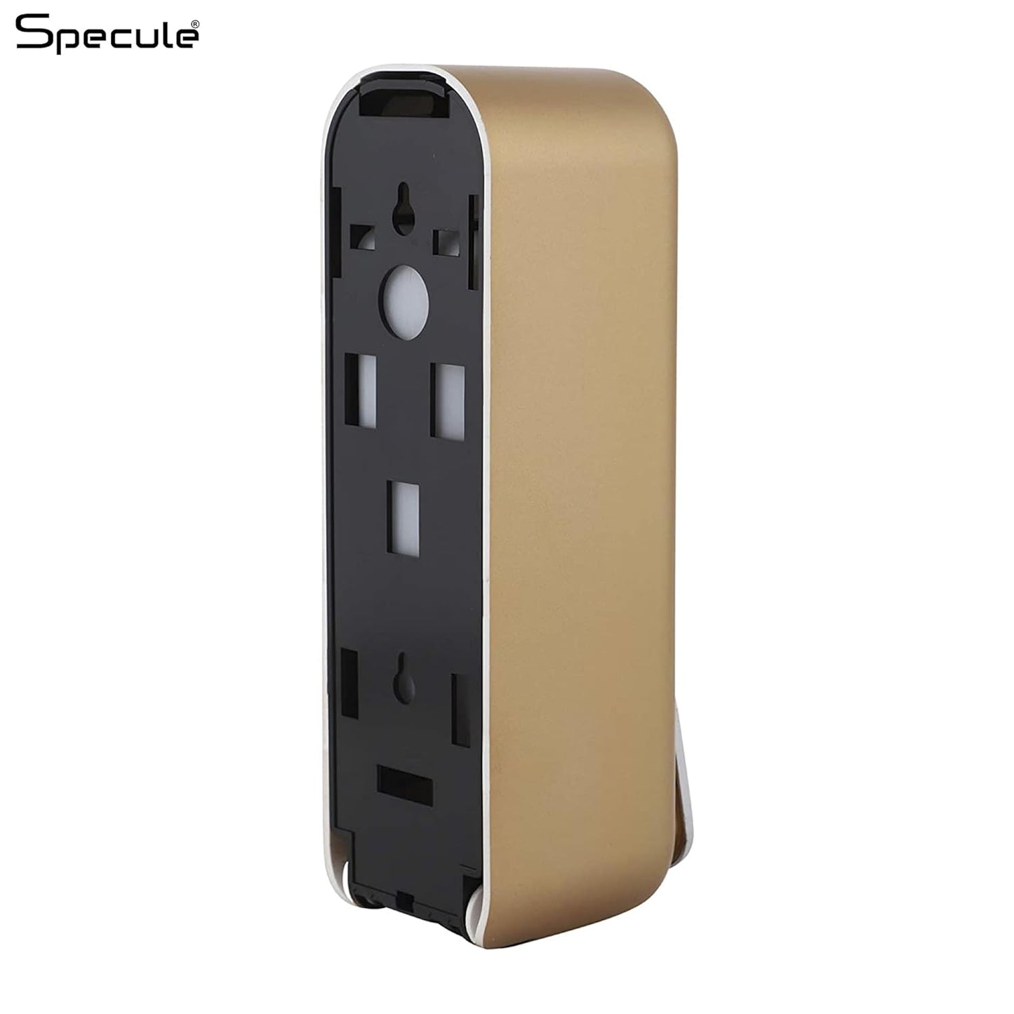 400ml Lockable Wall-Mounted Dispenser – Heavy-Duty ABS Multi-Purpose Soap, Shampoo, Conditioner & Lotion Gel Holder (Gold)