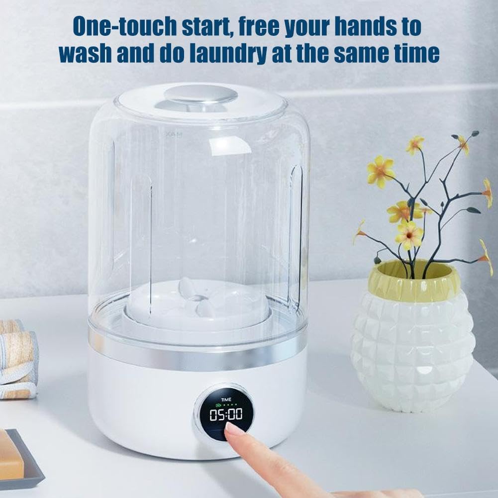 Portable Rechargeable Mini Washing Machine – Cordless Laundry Cup for Underwear & Socks Cleaning