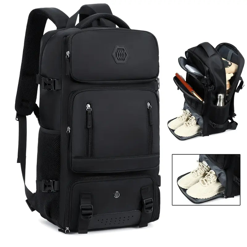 Outdoor Hiking Backpack 35L – Waterproof, Fits 17 Inch Laptop, Anti-Theft Travel Daypack, Cabin-Approved, Lightweight & Durable