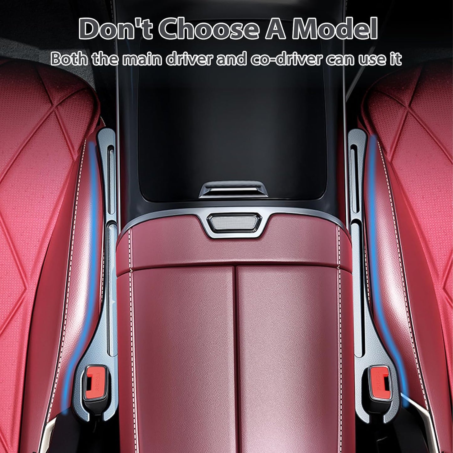 Leakproof Car Seat Gap Filler & Organizer – Wipeable, Water-Resistant Plugging Strips (Black)