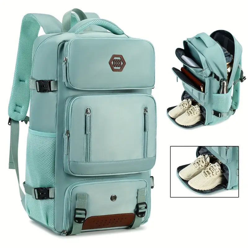 Outdoor Hiking Backpack 35L – Waterproof, Fits 17 Inch Laptop, Anti-Theft Travel Daypack, Cabin-Approved, Lightweight & Durable