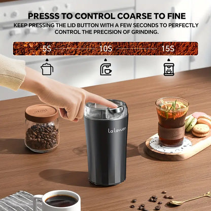 Portable Electric Coffee and Spice Dry Grinder - Your Best Choice for Fresh Grounds On-The-Go (MM-603) (200 watt)