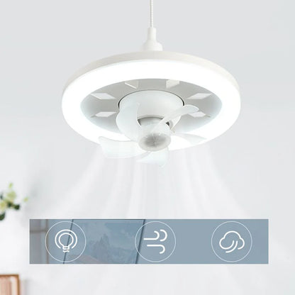 360-degree rotating LED fan light