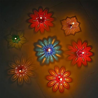 3D Reflection Diya (Set of 12)