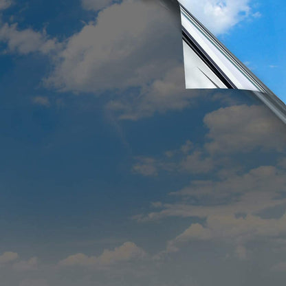 Silver Reflective One-Way Mirror Window Film – Ultimate Daytime Privacy, Heat Control & UV Protection