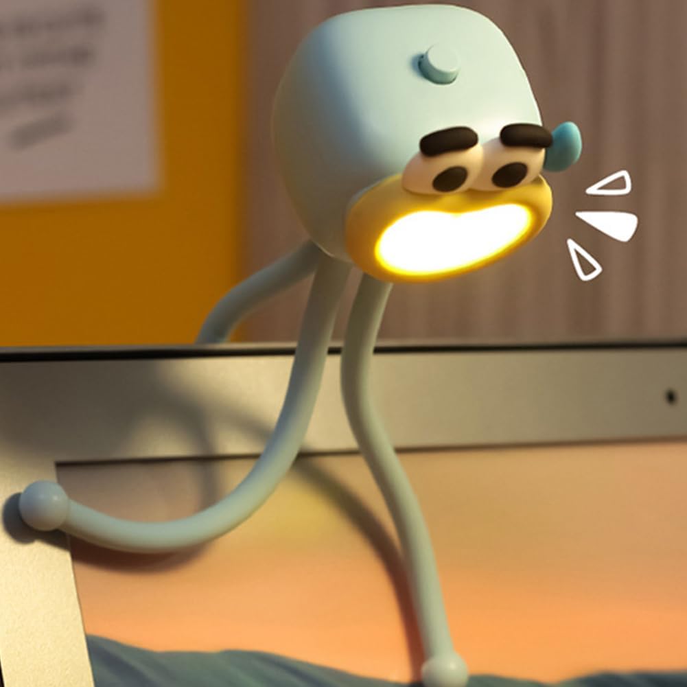 Cute Octopus Mini LED Desk Lamp - Nursery & Bedside Night Light for Kids