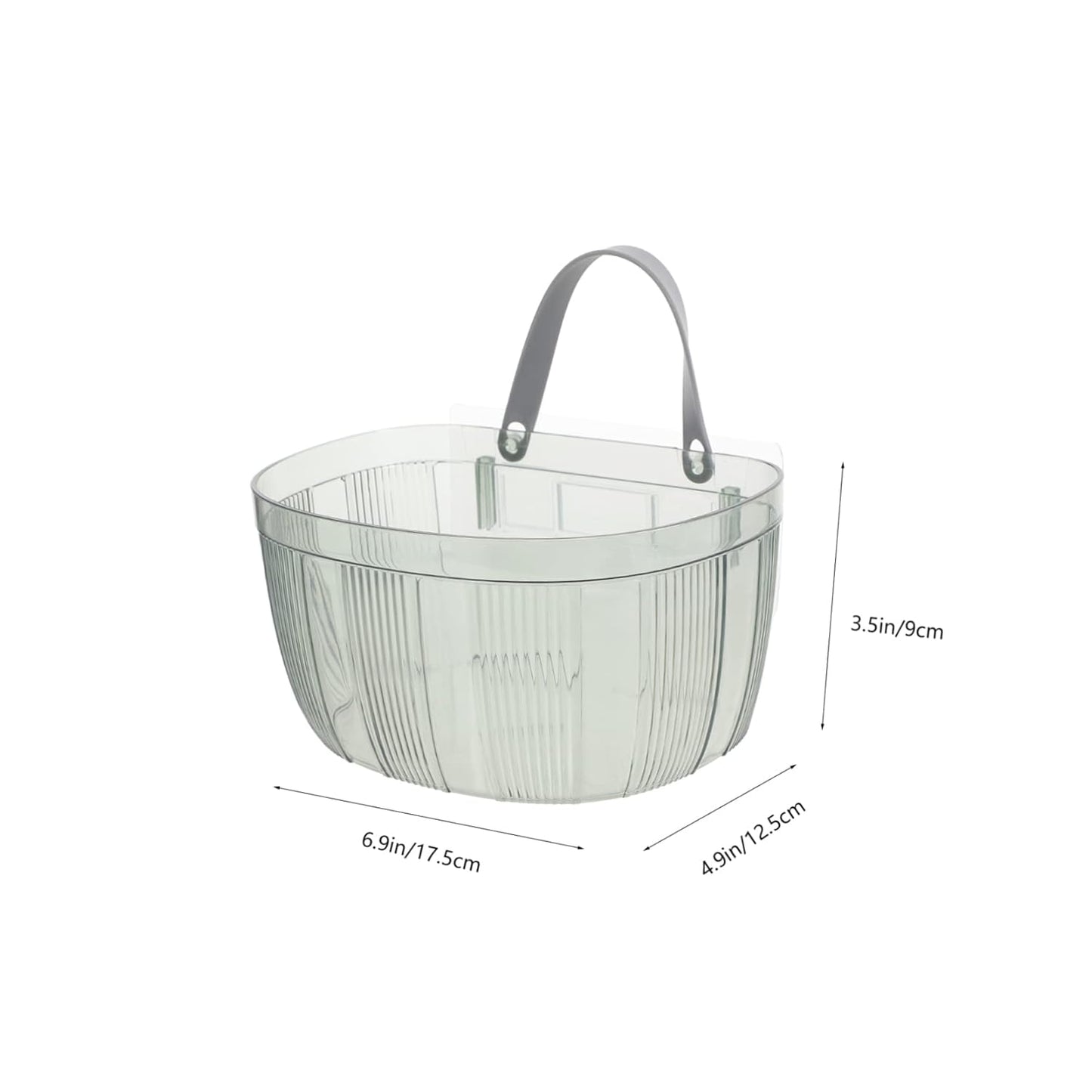 4pcs Hanging Storage Baskets – Desk Organizers, Garlic & Vegetable Storage Bins, Kitchen Decor Plastic Baskets for Ginger & More