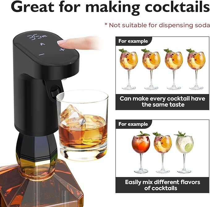 Digital Electric Drink Dispenser with Quantity Mode / Ideal for Wine, Schnapps and Liqueur
