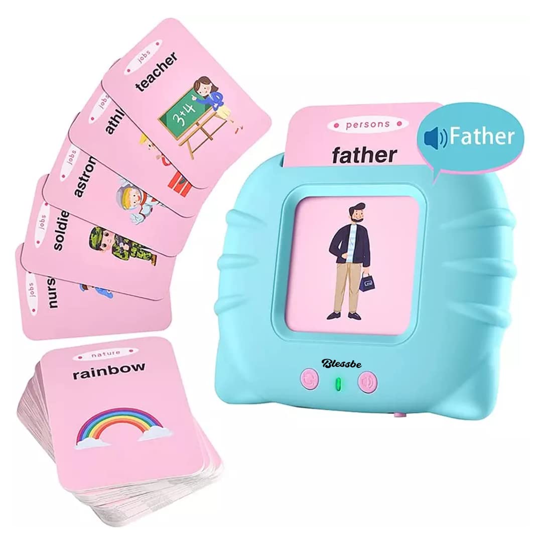 Interactive Talking Flash Card Learning Device – Fun & Educational Toy for Kids (1-6 Years) | Rechargeable & Engaging Early Language Development Tool