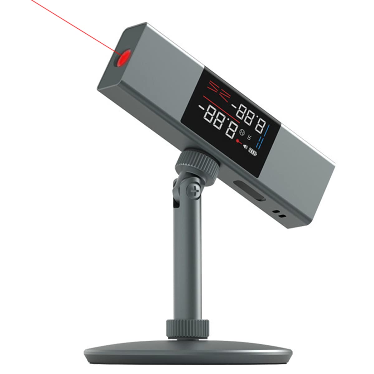2-in-1 Digital Laser Angle Ruler & Protractor – Type-C Rechargeable Angle Gauge with Mounting Bracket