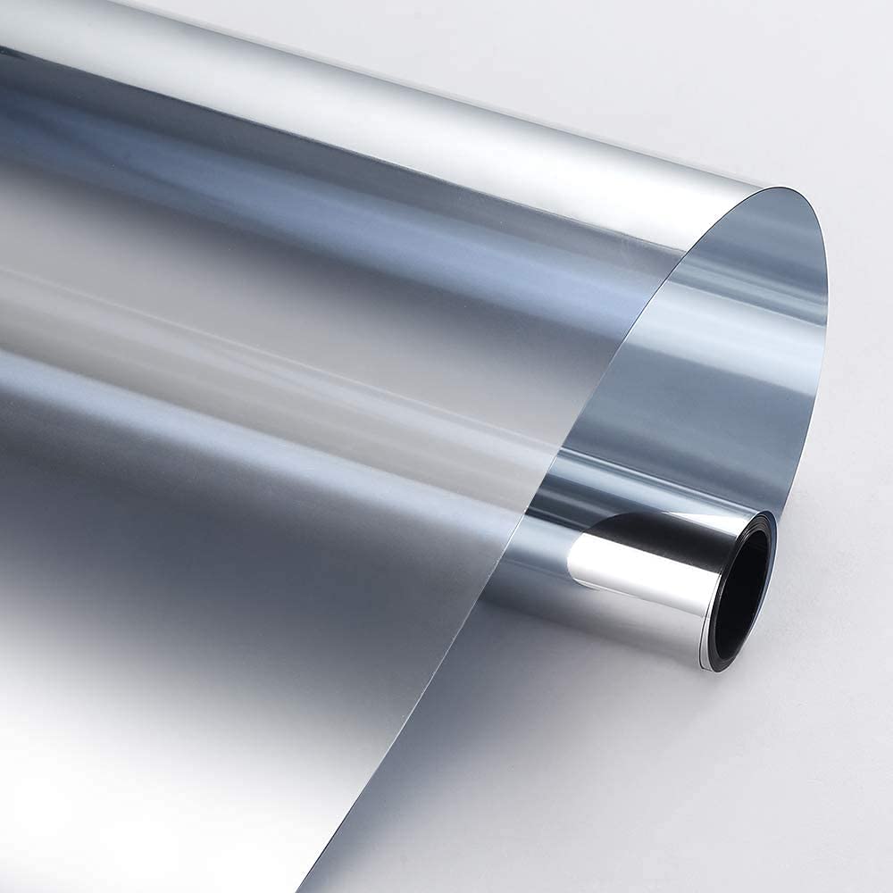 Silver Reflective One-Way Mirror Window Film – Ultimate Daytime Privacy, Heat Control & UV Protection