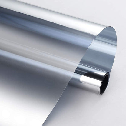 Silver Reflective One-Way Mirror Window Film – Ultimate Daytime Privacy, Heat Control & UV Protection