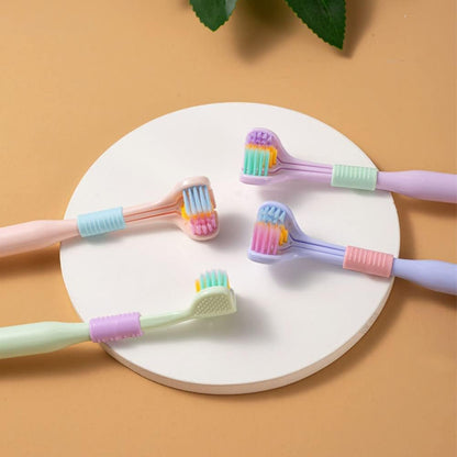3-Sided Ultra Soft Toothbrush – 360° Gentle Cleaning for a Healthier Smile