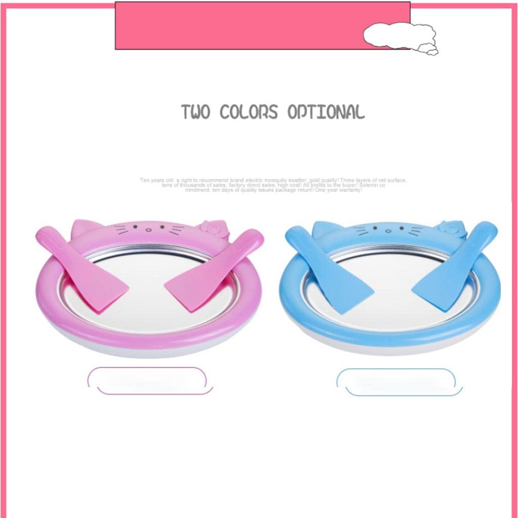DIY Ice Cream Maker Pan – Food-Grade Frozen Yogurt, Sorbet & Gelato Fun for the Whole Family (Pink)