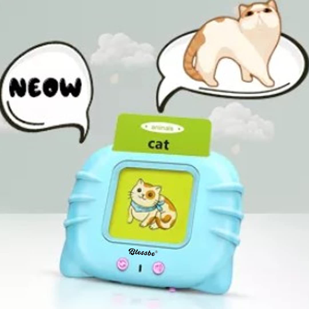 Interactive Talking Flash Card Learning Device – Fun & Educational Toy for Kids (1-6 Years) | Rechargeable & Engaging Early Language Development Tool