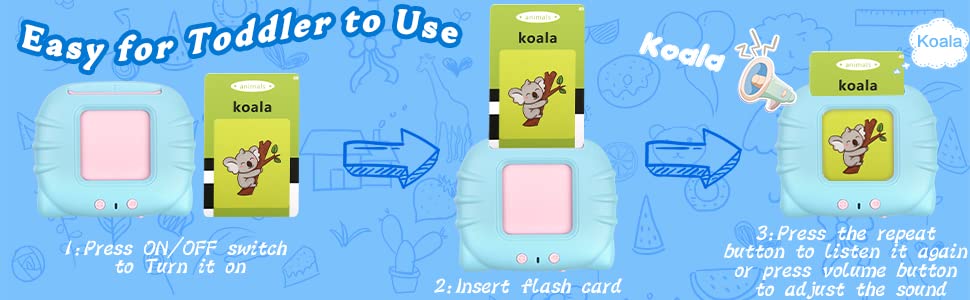Interactive Talking Flash Card Learning Device – Fun & Educational Toy for Kids (1-6 Years) | Rechargeable & Engaging Early Language Development Tool