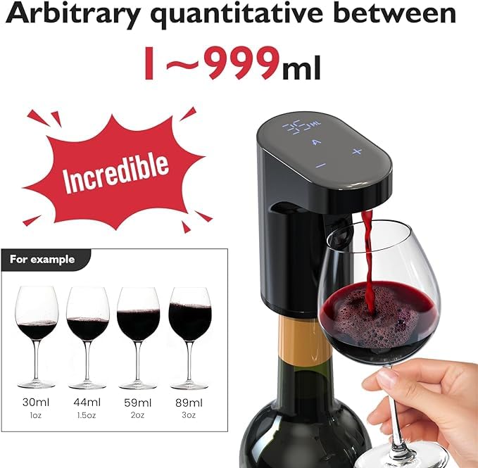 Digital Electric Drink Dispenser with Quantity Mode / Ideal for Wine, Schnapps and Liqueur