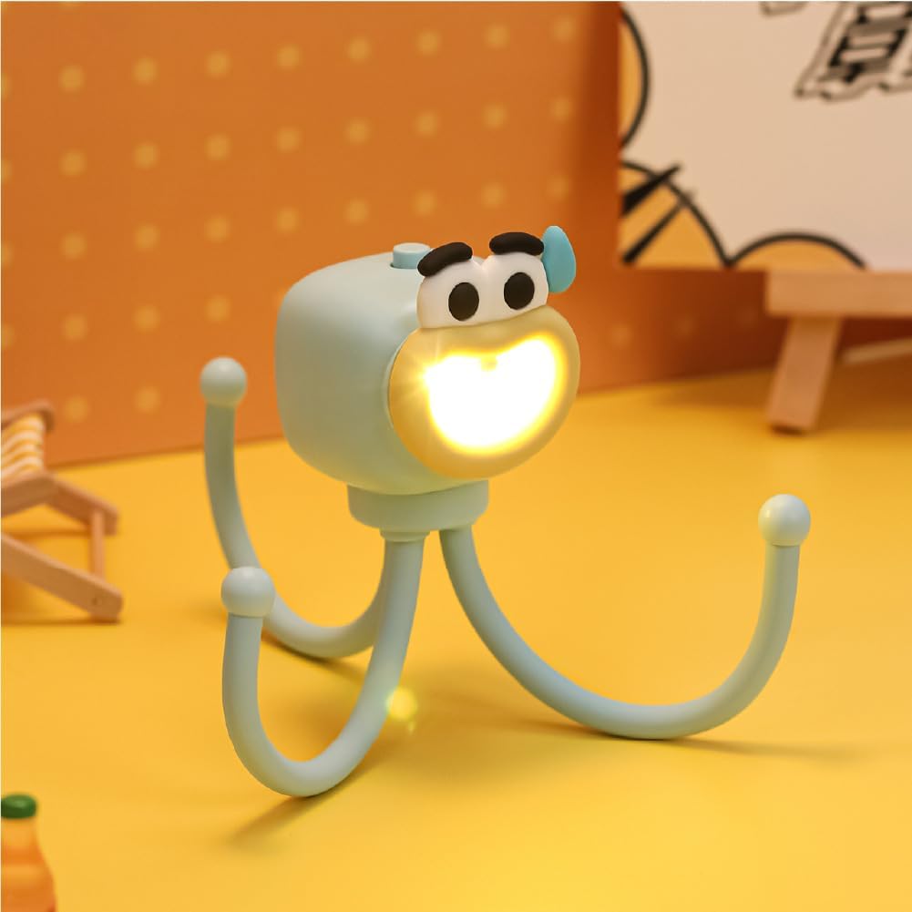 Cute Octopus Mini LED Desk Lamp - Nursery & Bedside Night Light for Kids
