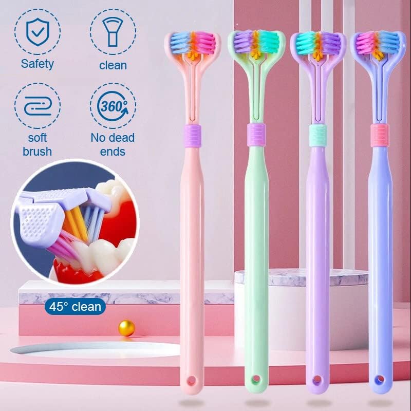 3-Sided Ultra Soft Toothbrush – 360° Gentle Cleaning for a Healthier Smile
