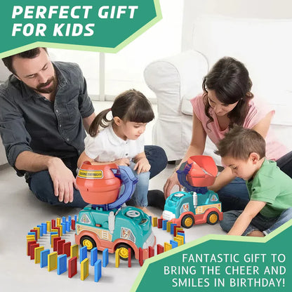 Electric Car Toy Electric Domino Engineering Truck with Automatic