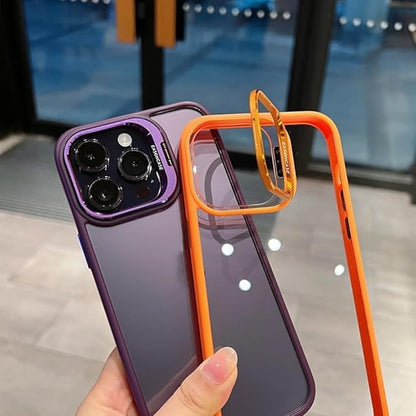 Camera Stand Cases with Lens Protection For iPhones (with Free Camera Lens)
