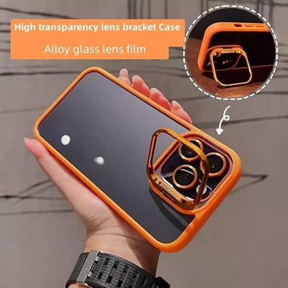 Camera Stand Cases with Lens Protection For iPhones (with Free Camera Lens)