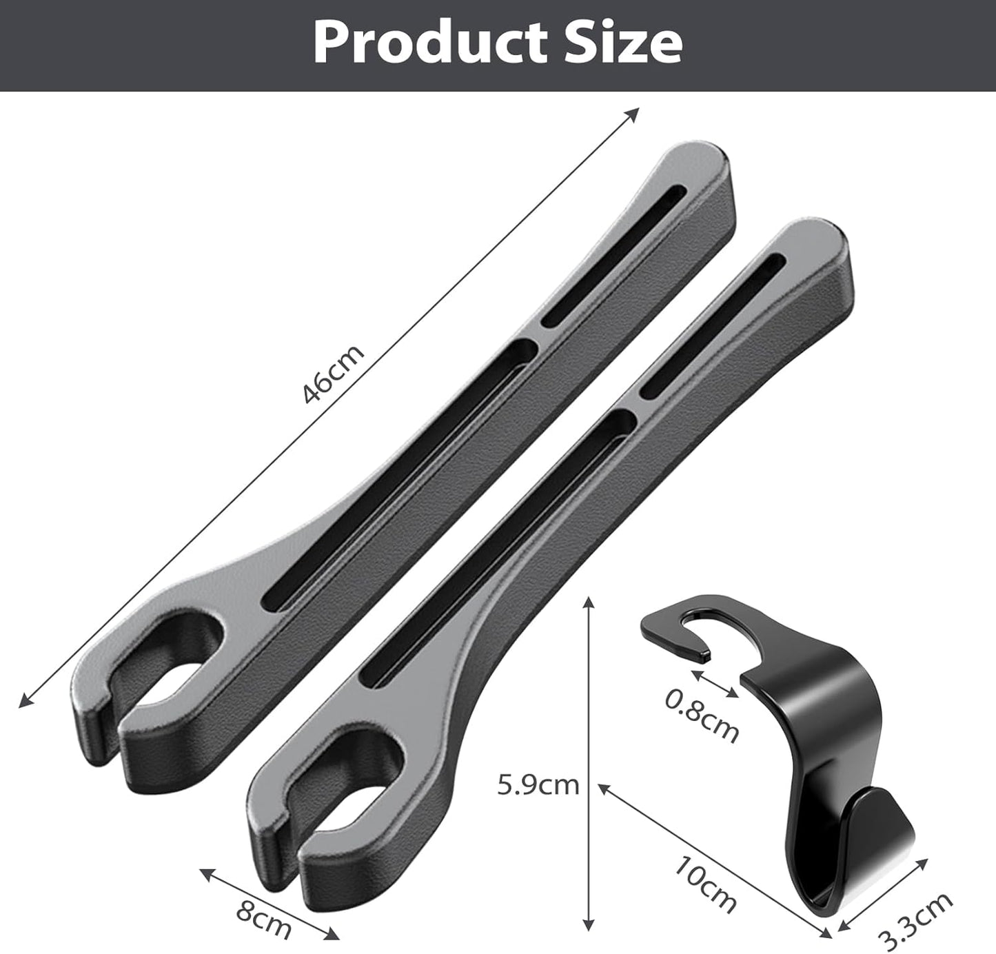 Leakproof Car Seat Gap Filler &amp; Organizer – Wipeable, Water-Resistant Plugging Strips (Black)