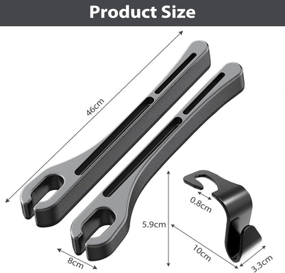 Leakproof Car Seat Gap Filler &amp; Organizer – Wipeable, Water-Resistant Plugging Strips (Black)