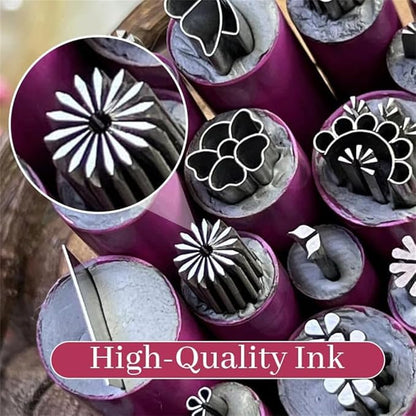 15-Piece Nail Art Stamp Pen Set - DIY Nail Stamping Tools for Flowers, Dots & Creative Designs - Easy-to-Use Nail Graffiti Kit