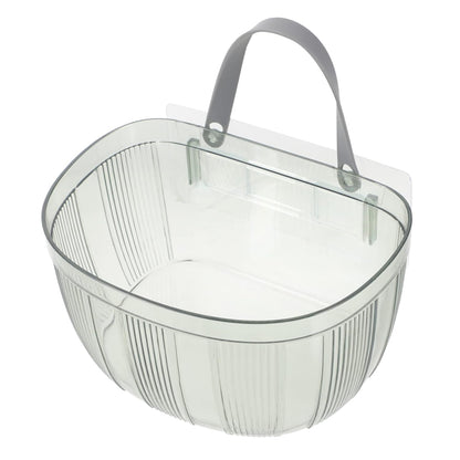 4pcs Hanging Storage Baskets – Desk Organizers, Garlic & Vegetable Storage Bins, Kitchen Decor Plastic Baskets for Ginger & More