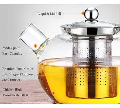 Glass Tea Kettle for Gas Stove