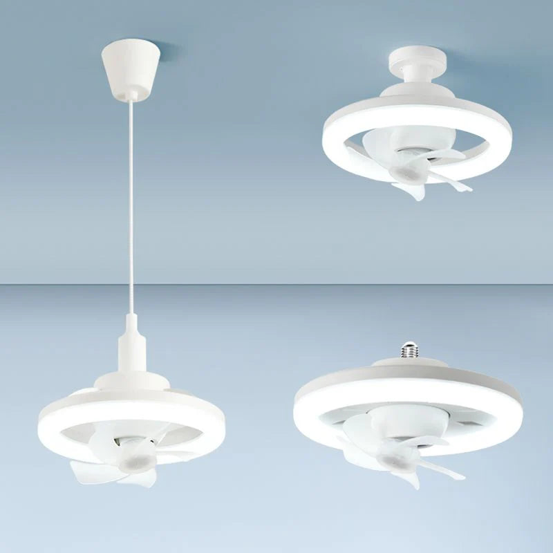 360-degree rotating LED fan light