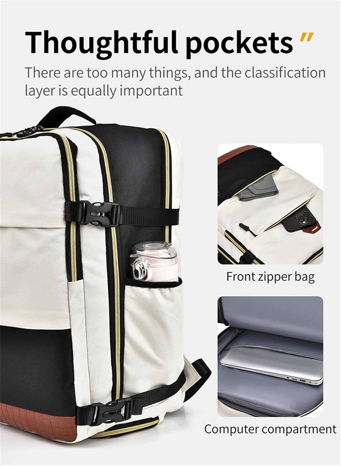 Large-Capacity Green Travel Backpack – Stylish & Lightweight Daily Outdoor Backpack for Women
