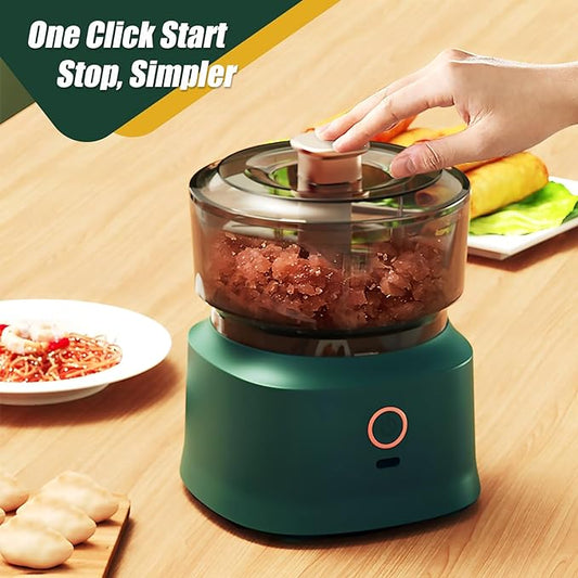 Mini Cordless Meat Grinder USB Rechargeable Vegetable Onion Chopper