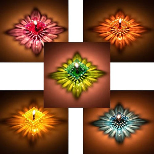 3D Reflection Diya (Set of 12)