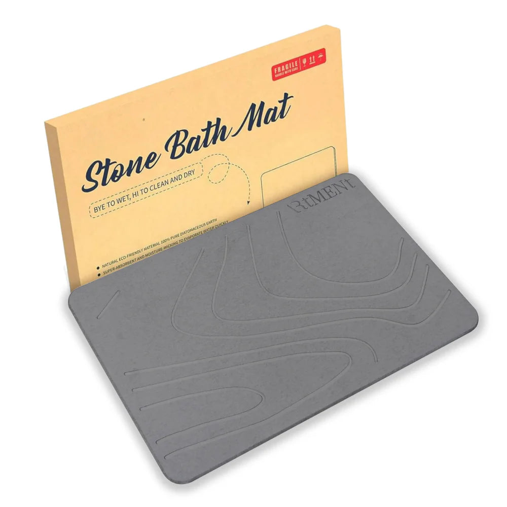 Stone Bath Mat - Non-Slip Super Absorbent
