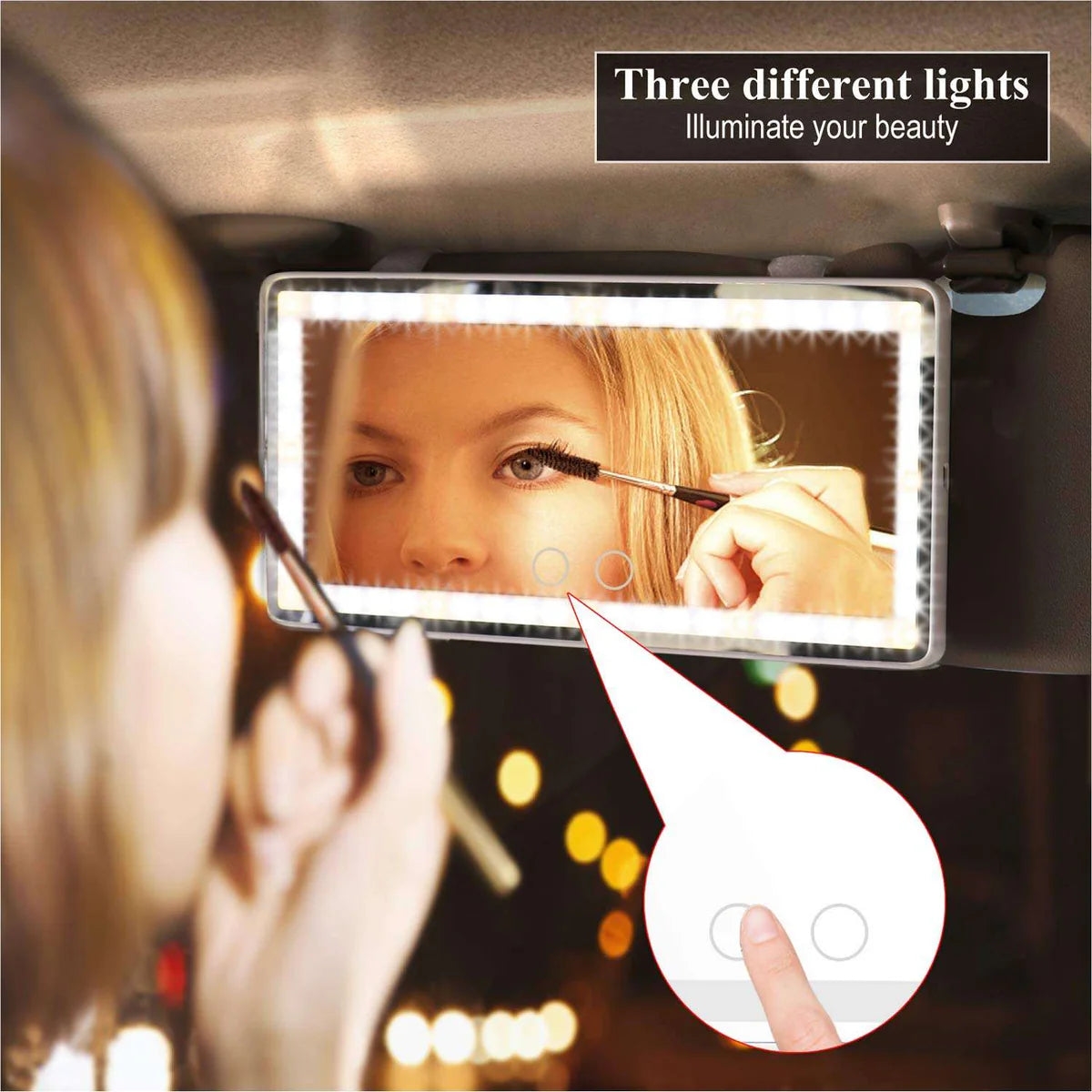 GlowVisor Car Mirror