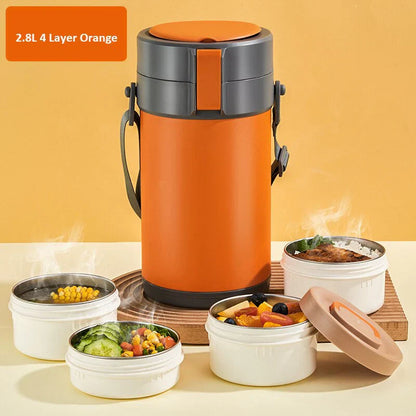 Stainless Steel Multi-layer Large-capacity Extra-long Insulated Lunch Box