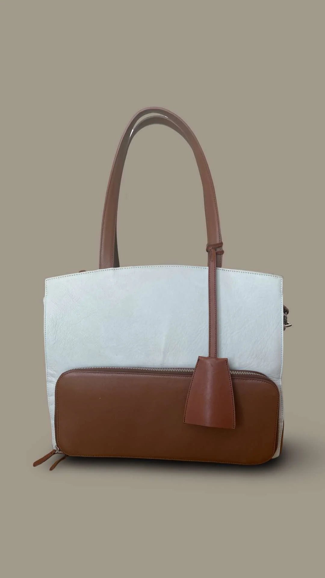 👜 Premium Leather Work Bag with Insulated Compartment