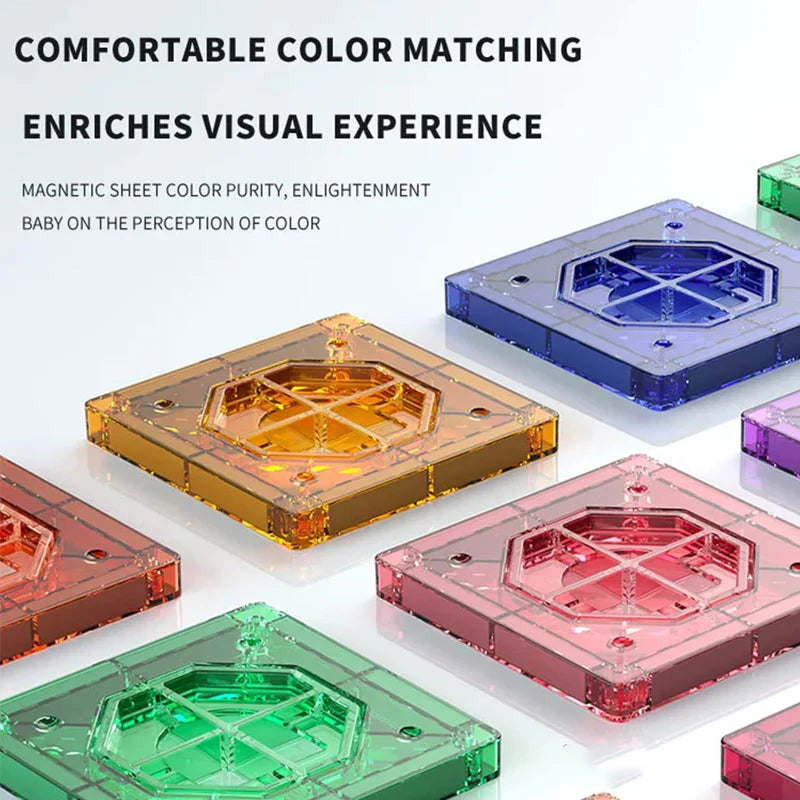 Magnetic Building Tiles DIY Construction Toy 120 Pcs