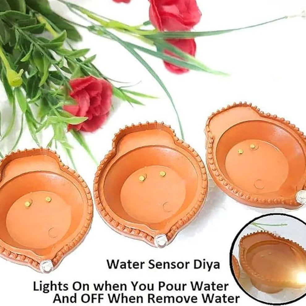 Reusable LED Water Sensor Diya