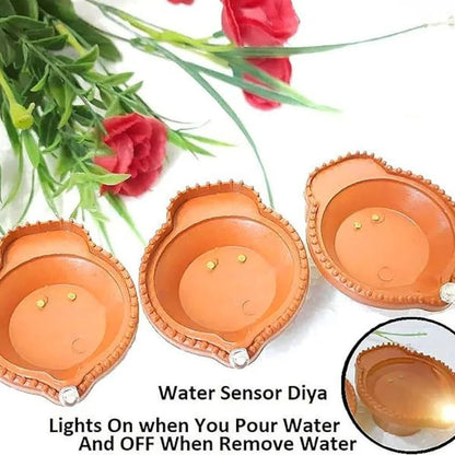 Reusable LED Water Sensor Diya
