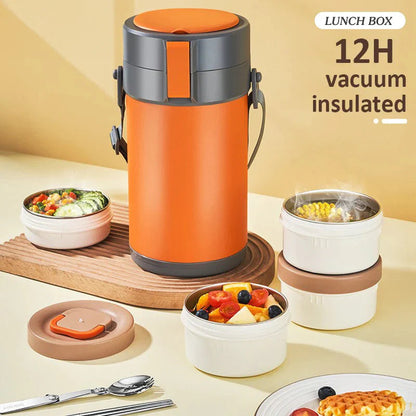 Stainless Steel Multi-layer Large-capacity Extra-long Insulated Lunch Box