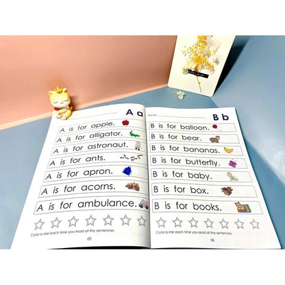 ABC Workbook for Kids: Early Literacy and Alphabet Learning Guide for Preschoolers and Beginners (SET OF 4)