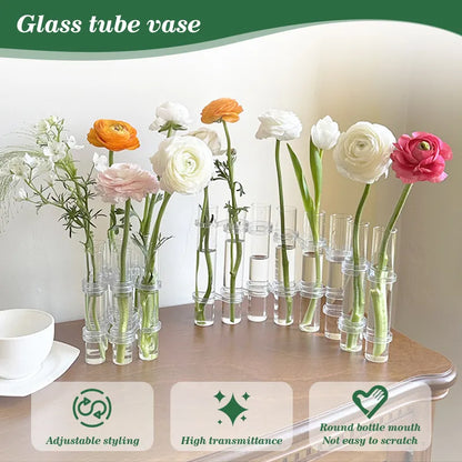 Hinged Test Tube Foldable Flower Vase