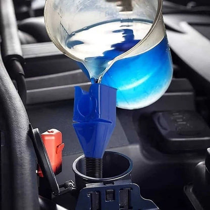 5 Pcs Retractable Auto Fuel Funnel Set - Flexible Wide Mouth Plastic Funnels for Engine Oil, Gasoline, Diesel & Liquid Transfer (Cars & Motorcycles)
