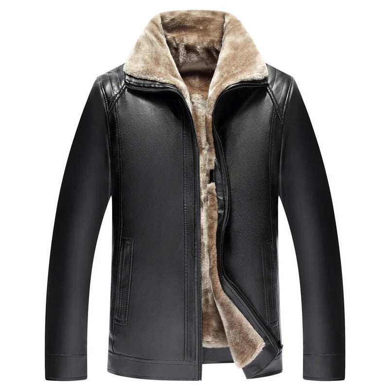 Classic Men‘s Faux Leather Jacket