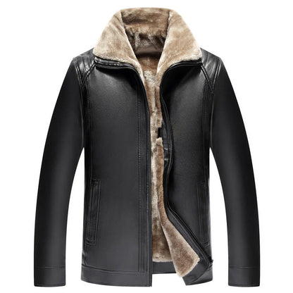 Classic Men‘s Faux Leather Jacket